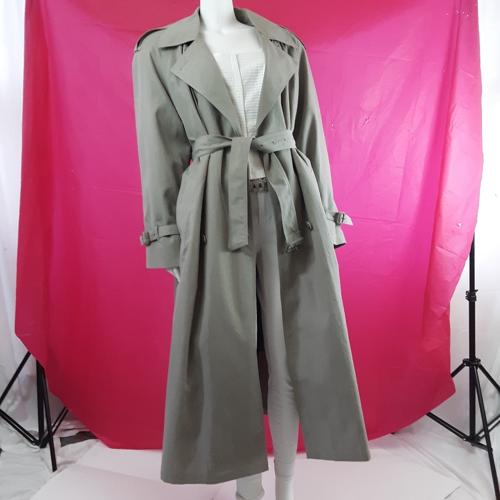 Vintage London fog - Town -trench coat in grey - Picture 10 of 15